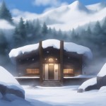 雪屋温泉旅馆120M,雪屋温泉旅馆，隐匿于皑皑白雪中的120M深温泉秘境